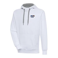 Men's Antigua  White Northwest Arkansas Naturals Victory Pullover Hoodie