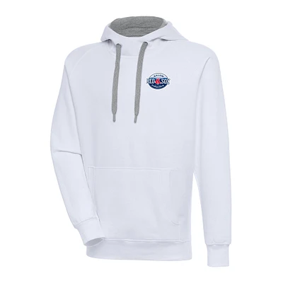 Men's Antigua  White Salem Red Sox Victory Pullover Hoodie