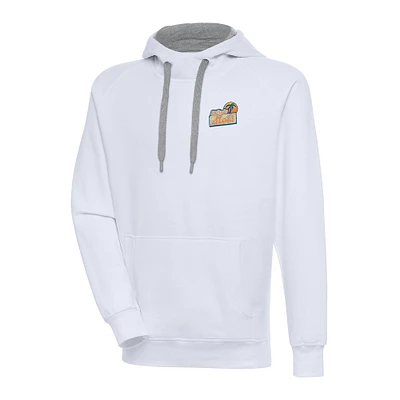 Men's Antigua  White St. Lucie Mets Victory Pullover Hoodie