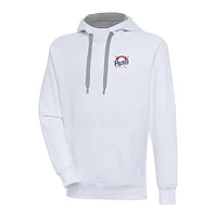Men's Antigua  White Stockton Ports Victory Pullover Hoodie