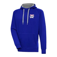 Men's Antigua  Royal Stockton Ports Victory Pullover Hoodie