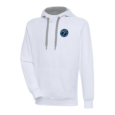 Men's Antigua  White Sugar Land Space Cowboys Victory Pullover Hoodie