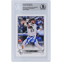 Kris Bryant Colorado Rockies Autographed 2022 Topps Update #US301 Beckett Fanatics Witnessed Authenticated Card