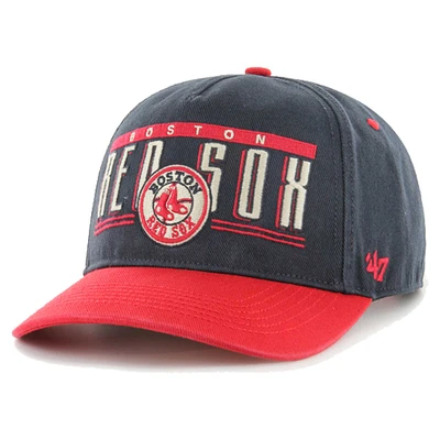 Men's '47 Navy Boston Red Sox  Double Headed Baseline Hitch Adjustable Hat