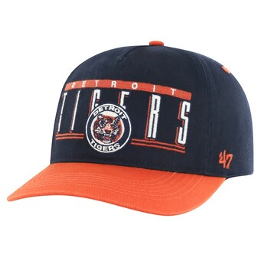 Men's '47 Navy Detroit Tigers  Double Headed Baseline Hitch Adjustable Hat