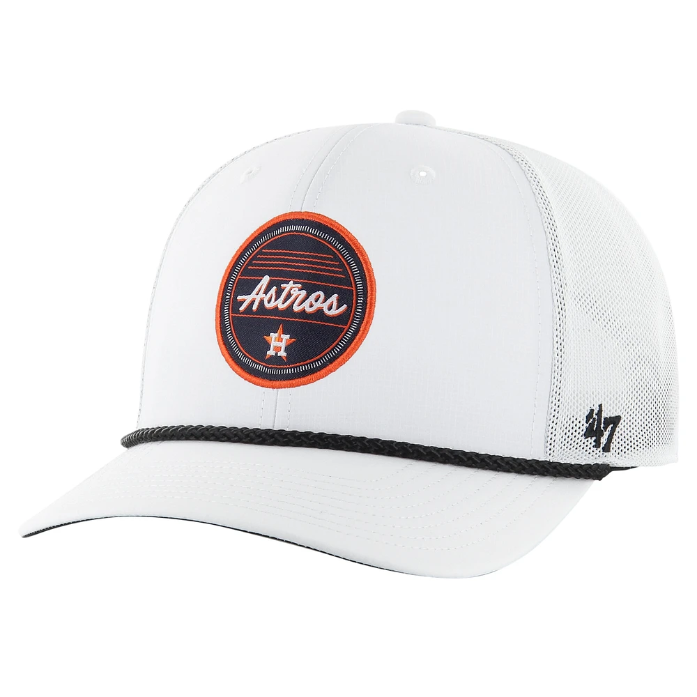 Men's '47 White Houston Astros Fairway Trucker Adjustable Hat