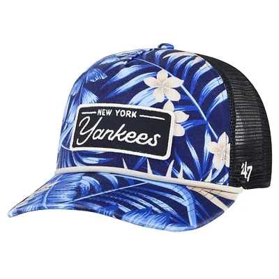 Men's '47 Navy New York Yankees Tropicalia Trucker Hitch Adjustable Hat