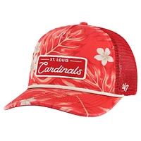 Men's '47 Red St. Louis Cardinals Tropicalia Trucker Hitch Adjustable Hat