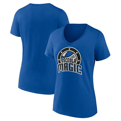 Women's  Royal Osceola Magic Primary Logo V-Neck T-Shirt