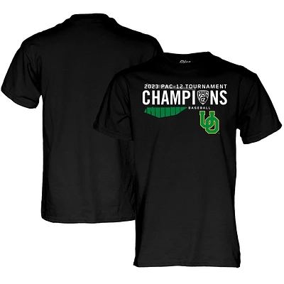 Blue 84  Black Oregon Ducks 2023 PAC-12 Baseball Conference Tournament Champions T-Shirt