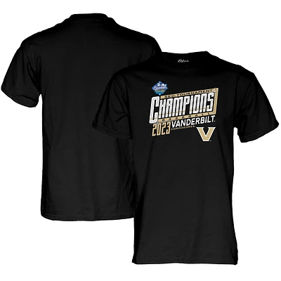 Blue 84  Black Vanderbilt Commodores 2023 SEC Baseball Conference Tournament Champions Locker Room T-Shirt