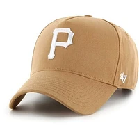 Men's '47 Khaki Pittsburgh Pirates Ballpark MVP A-Frame Adjustable Hat