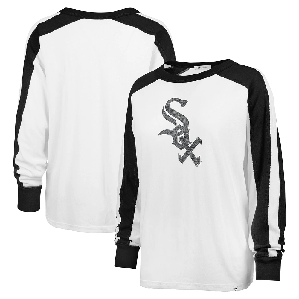 Women's '47 White Chicago Sox Premier Caribou Long Sleeve T-Shirt