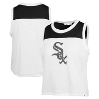 Women's '47 White Chicago Sox Premier Zoey Waist Length Tank Top