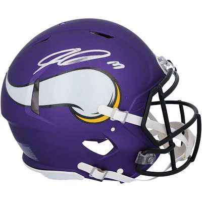 Jordan Addison Minnesota Vikings Autographed Riddell Speed Authentic Helmet