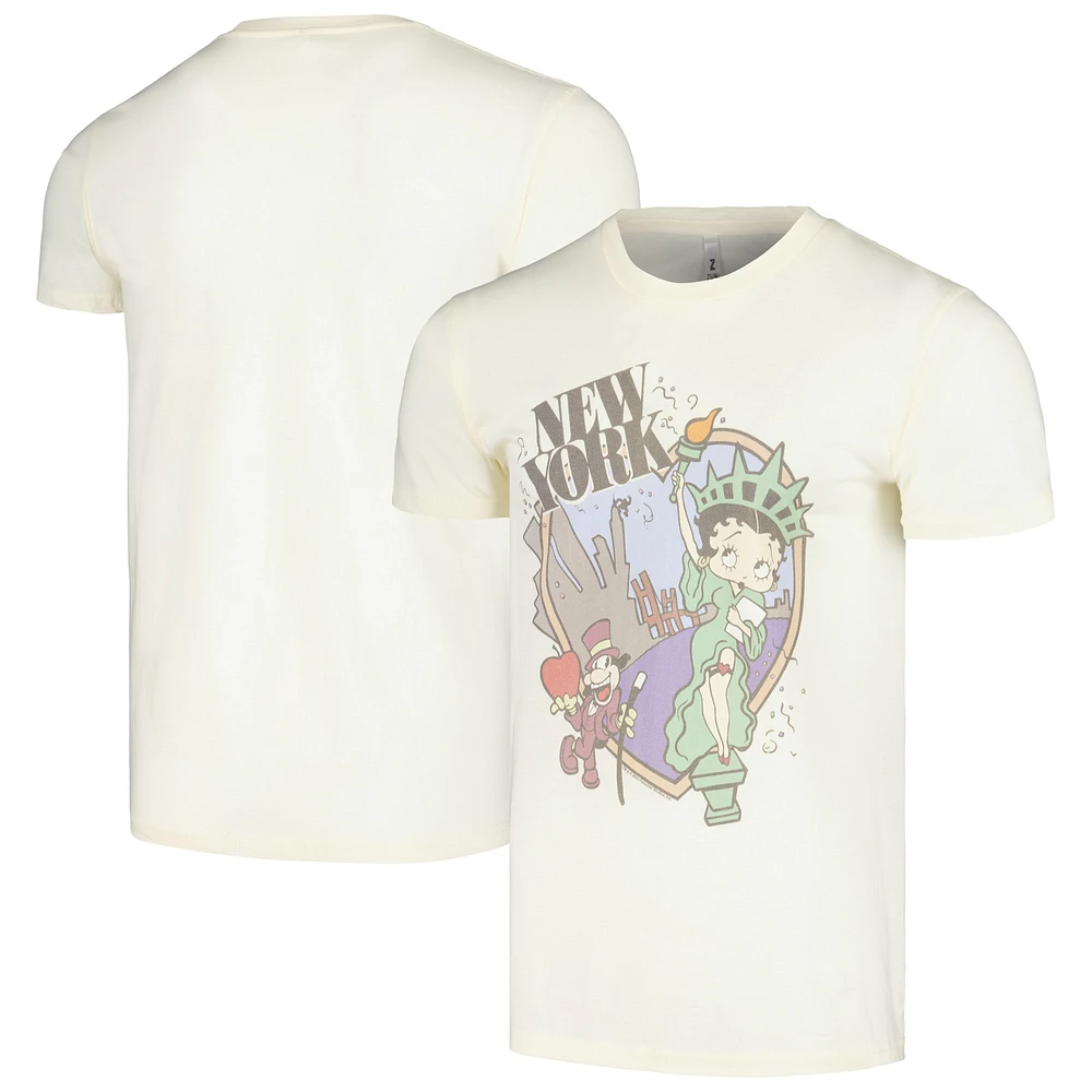 Unisex Cream Betty Boop Graphic T-Shirt