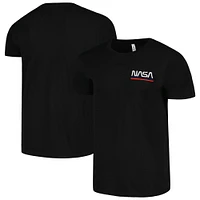 Unisex Black NASA Logo Stripe T-Shirt