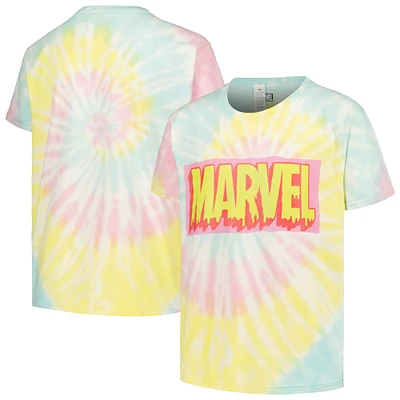 Youth Marvel Logo Drip Tie-Dye Graphic T-Shirt