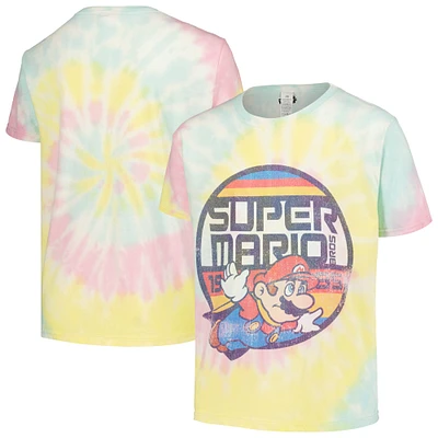 Youth Super Mario Bros. Flyer Tie-Dye Graphic T-Shirt