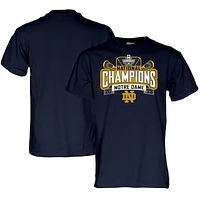 Blue 84  Navy Notre Dame Fighting Irish 2023 NCAA Men's Lacrosse National Champions T-Shirt