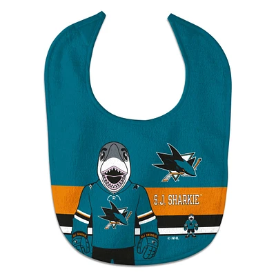 WinCraft San Jose Sharks All Pro Mascot Baby Bib