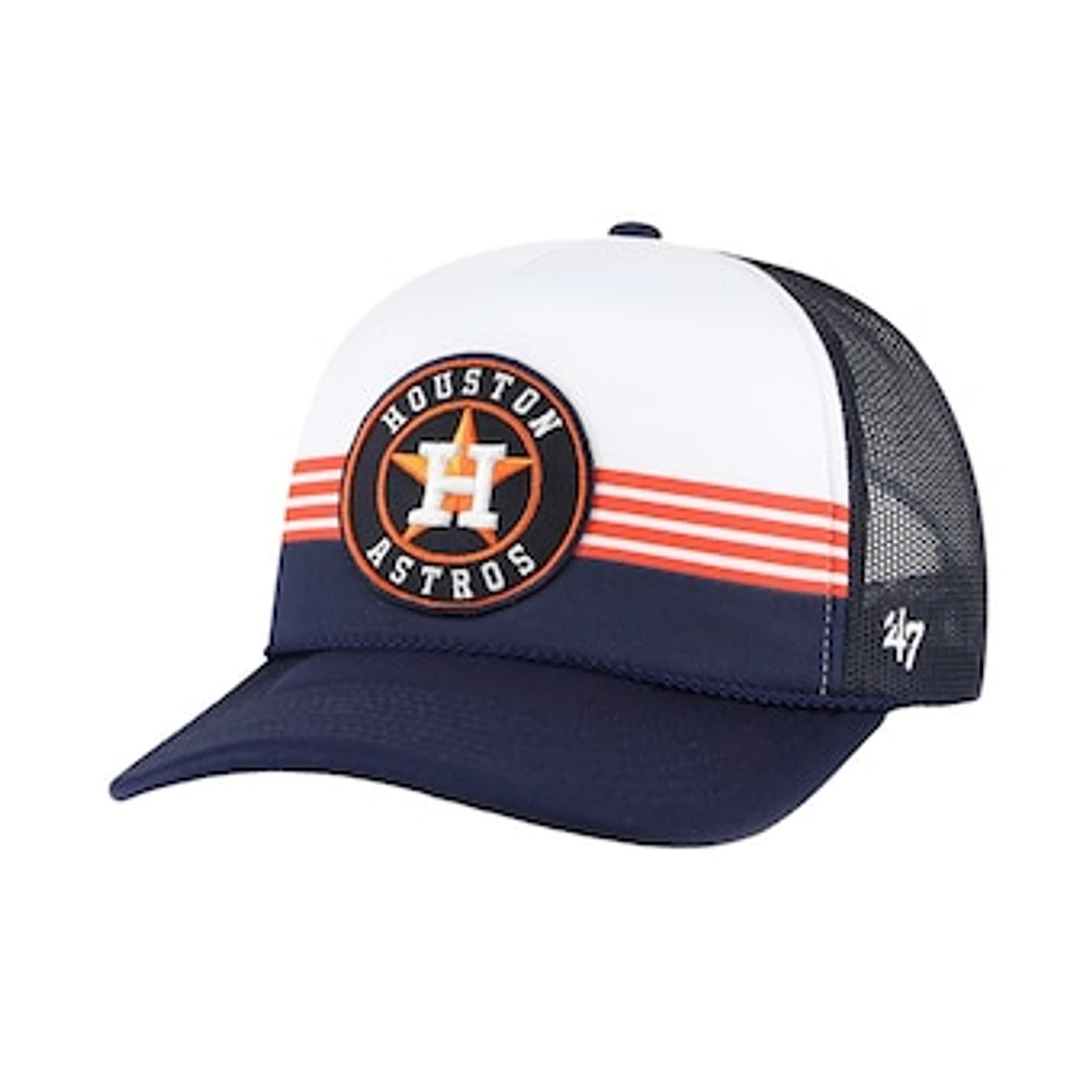 Men's '47 Navy Houston Astros Lift Off Foam Front Mesh Trucker Adjustable Hat