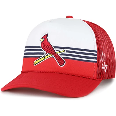 Men's '47 Red St. Louis Cardinals Lift Off Foam Front Mesh Trucker Adjustable Hat