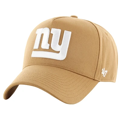 Men's '47 Tan New York Giants Ballpark MVP Adjustable Hat