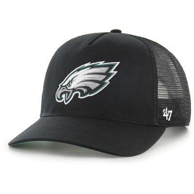 Men's '47 Black Philadelphia Eagles Mesh Hitch Trucker Adjustable Hat