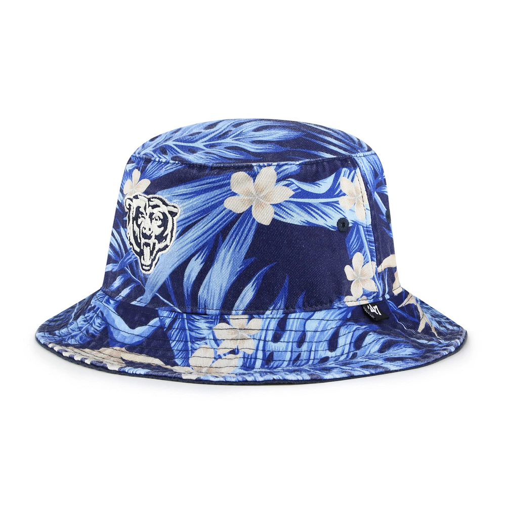 Men's '47 Navy Chicago Bears Tropicalia Bucket Hat