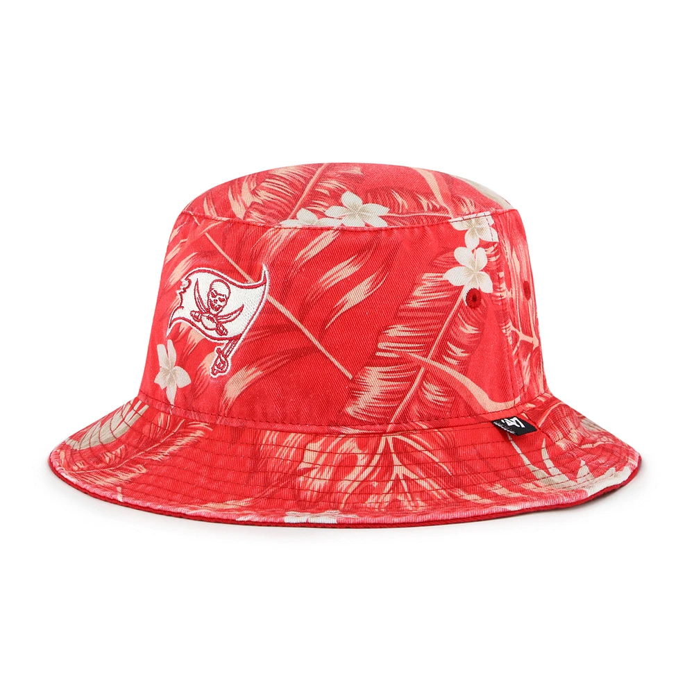 Men's '47 Red Tampa Bay Buccaneers Tropicalia Bucket Hat