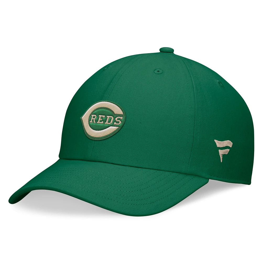 Men's Fanatics Kelly Green Cincinnati Reds Celtic Adjustable Hat