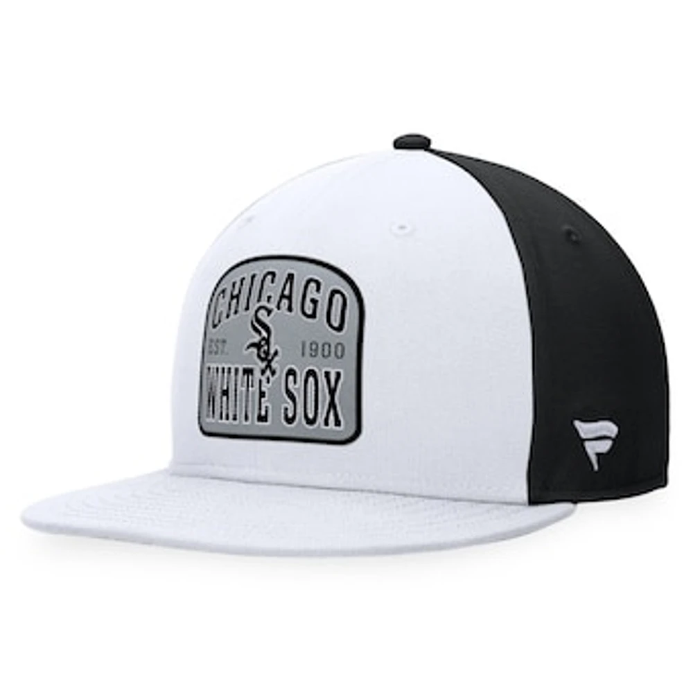 Men's Fanatics White/Black Chicago White Sox Cycle Snapback Hat