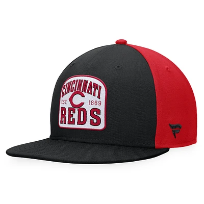 Men's Fanatics Black/Red Cincinnati Reds Cycle Snapback Hat