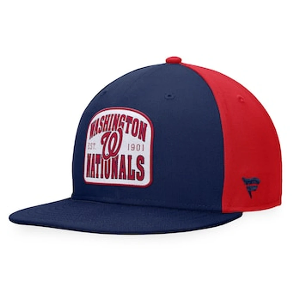 Men's Fanatics Navy/Red Washington Nationals Cycle Snapback Hat