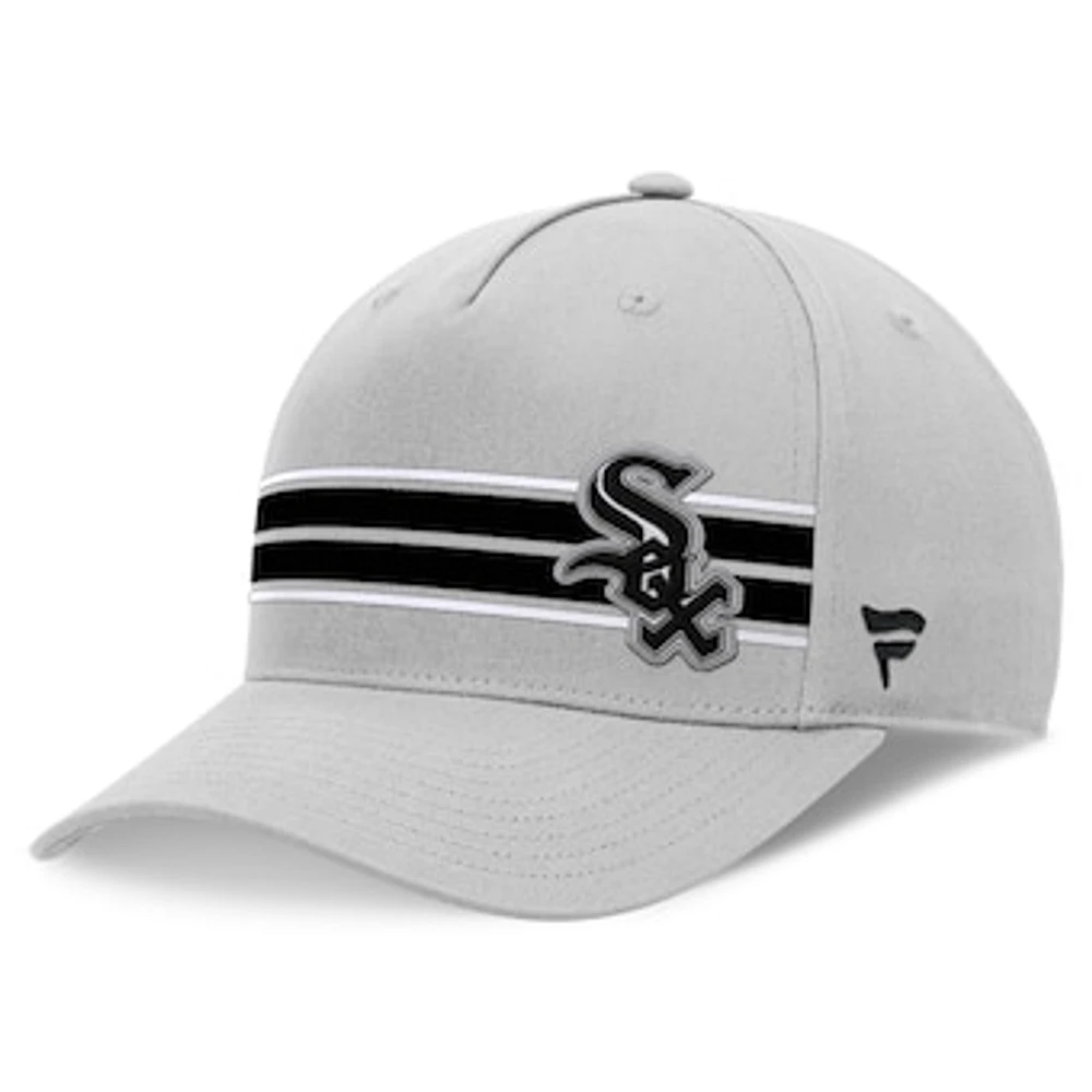 Men's Fanatics Stone Chicago White Sox Foul Ball A-Frame Adjustable Hat