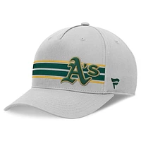 Men's Fanatics Stone Oakland Athletics Foul Ball A-Frame Adjustable Hat