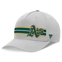 Men's Fanatics Stone Oakland Athletics Foul Ball A-Frame Adjustable Hat