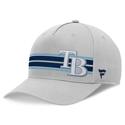 Men's Fanatics Stone Tampa Bay Rays Foul Ball A-Frame Adjustable Hat