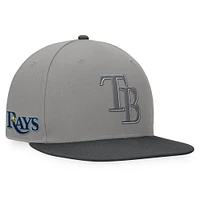 Men's Fanatics Gray/Charcoal Tampa Bay Rays Ace Snapback Hat