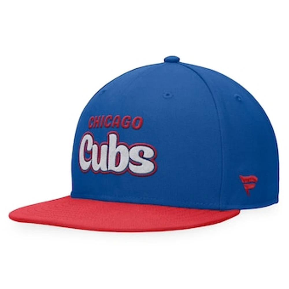 Men's Fanatics Royal Chicago Cubs Cooperstown Collection Hurler Fitted Hat