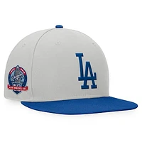 Men's Fanatics Gray/Royal Los Angeles Dodgers Glory Days Two-Tone Snapback Hat