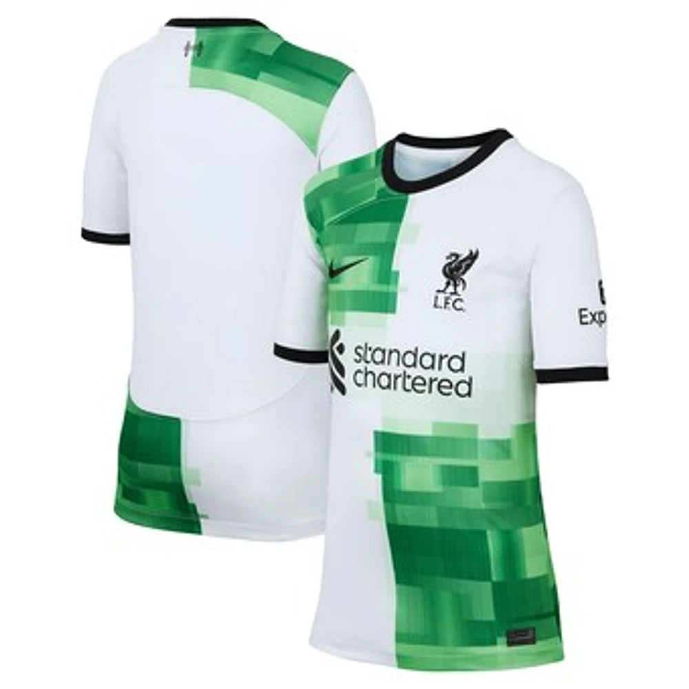 Youth Nike  White Liverpool 2023/24 Away Replica Jersey