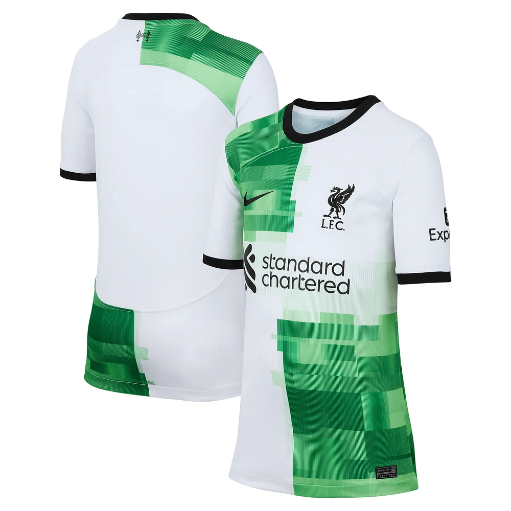 Youth Nike  White Liverpool 2023/24 Away Replica Jersey