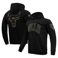 Men's Pro Standard Chicago Bulls Black & Gold Pullover Hoodie