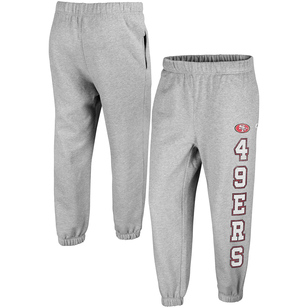 Women's '47 Gray San Francisco 49ers Double Pro Harper Jogger Sweatpants