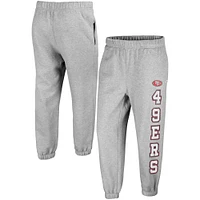 Women's '47 Gray San Francisco 49ers Double Pro Harper Jogger Sweatpants