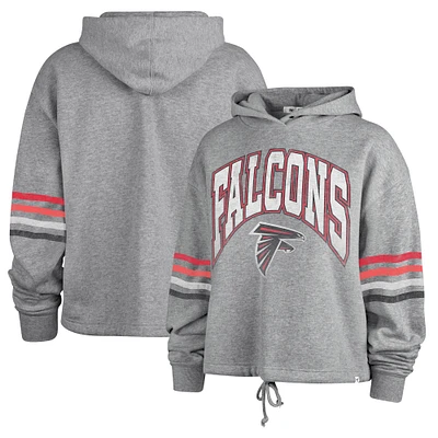 Women's '47 Heather Gray Atlanta Falcons Upland Bennett Pullover Hoodie