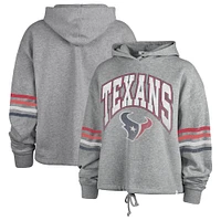 Women's '47 Heather Gray Houston Texans Upland Bennett Pullover Hoodie