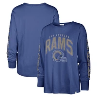 Women's '47 Royal Los Angeles Rams Tom Cat Lightweight Long Sleeve T-Shirt